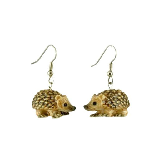 Hedgehog Porcelain Earrings Porcelain Earrings Blue Planet Jewelry