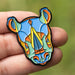 Rhinocerous Stylized Enamel Pin - Stylized Enamel Pin - Blueplanetjewelry.com