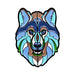 Grey Wolf Stylized Enamel Pin - Stylized Enamel Pin - Blueplanetjewelry.com