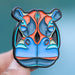 Hippopotamus Stylized Enamel Pin - Stylized Enamel Pin - Blueplanetjewelry.com
