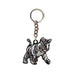 White Tiger Cub Embroidered Keychain Keychain Blue Planet Jewelry
