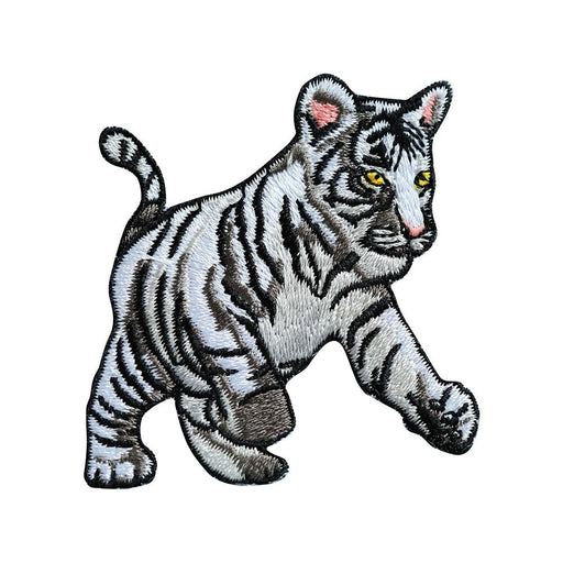 White Tiger Cub Patch - Embroidered Patch - Blueplanetjewelry.com