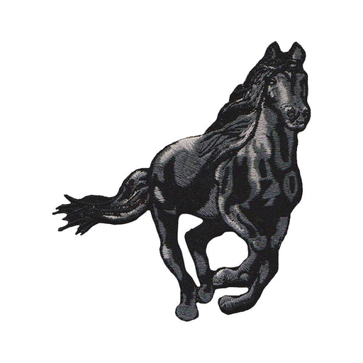 Horse Black Patch - Embroidered Patch - Blueplanetjewelry.com