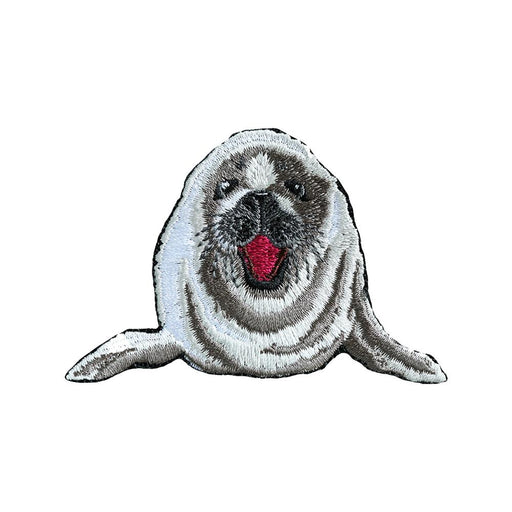 Harp Seal Pup Patch - Embroidered Patch - Blueplanetjewelry.com