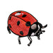 Ladybug Patch - Embroidered Patch - Blueplanetjewelry.com