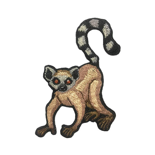 Ring-tailed Lemur Patch - Embroidered Patch - Blueplanetjewelry.com