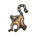 Ring-tailed Lemur Patch - Embroidered Patch - Blueplanetjewelry.com