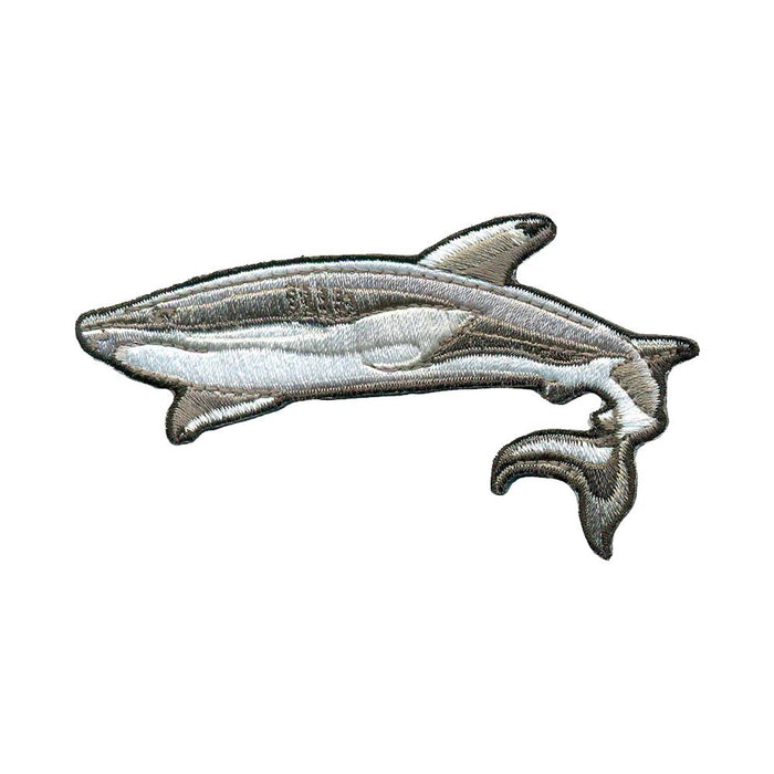 Black Tip Shark Patch - Embroidered Patch - Blueplanetjewelry.com