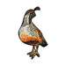 California Quail Patch - Embroidered Patch - Blueplanetjewelry.com
