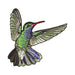 Hummingbird Blue Patch - Embroidered Patch - Blueplanetjewelry.com